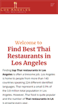Mobile Screenshot of lathairestaurants.com