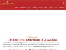 Tablet Screenshot of lathairestaurants.com
